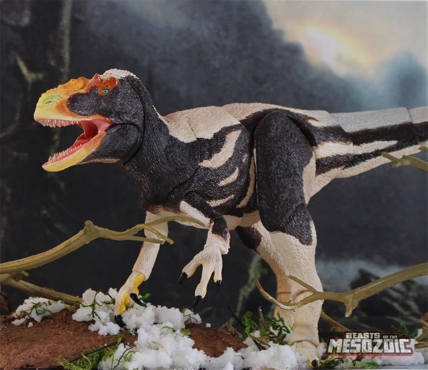Beasts of the Mesozoic/Cenozoic Medieval Beasts 1/18 Utilanus Cretaceous Prokeratosaurus Dinosaur Figure 16" 22 Movable PVC Model Plastic Model Toy Freestanding Display Model Toy Joint Toy