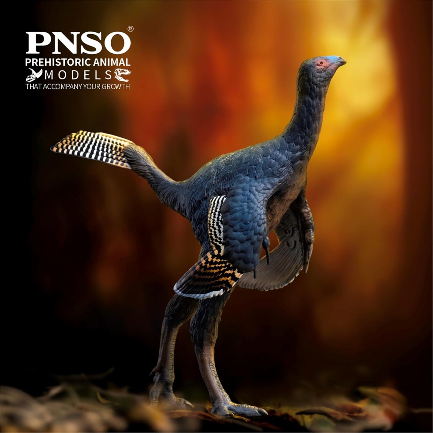 PNSO 成長シリーズ 93 カウディプテリクス フィギュア コエルロサウルス類 羽毛恐竜 白亜紀 13.2cm級 恐竜 PVC おもちゃ 模型