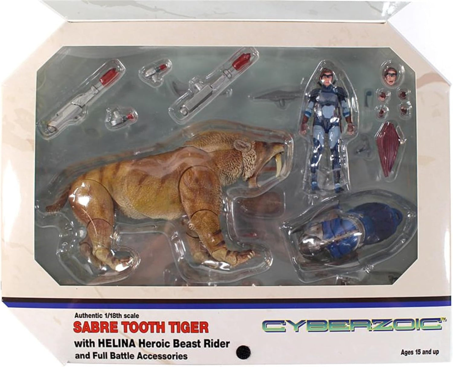 Creative Beast Studio 1/12 マカイロドゥス 剣歯虎 人形付き可動 更新世 動物 フィギュア 20CM級 サーベルタイガー マカイロドゥス亜科 PVC製 模型 プラモデル おもちゃ 自立 展示 模型 玩具 関節おもちゃ [並行輸入品]