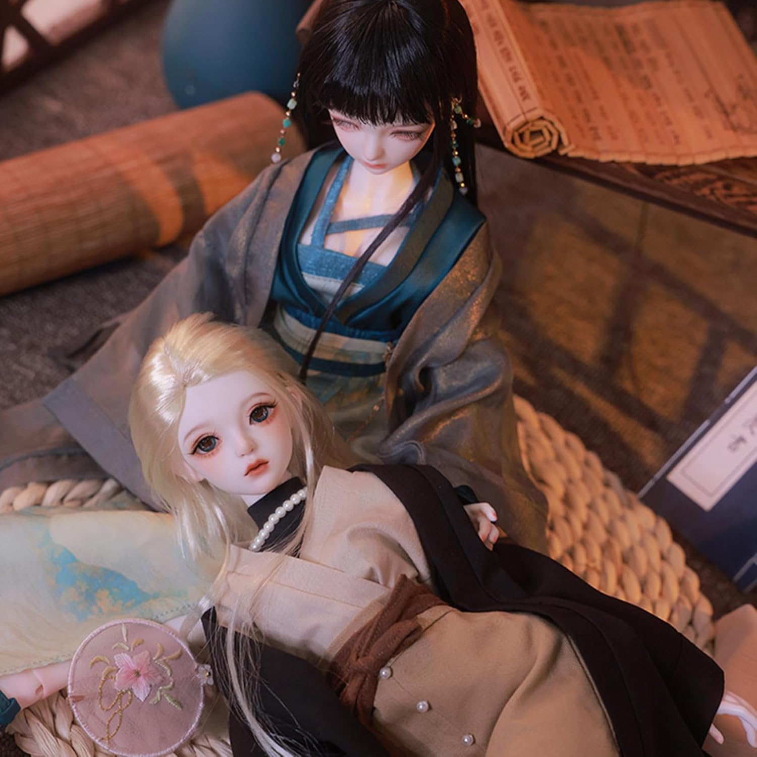 BACALYSO | shuga fairy 1/4 スケール 球体関節人形 女 Celia セリア 中華風 浴衣 BJDドール 可動 フィギュア 身長44CM メイク済み 仮装でき 可愛い 樹脂 服セット (洋服セット)