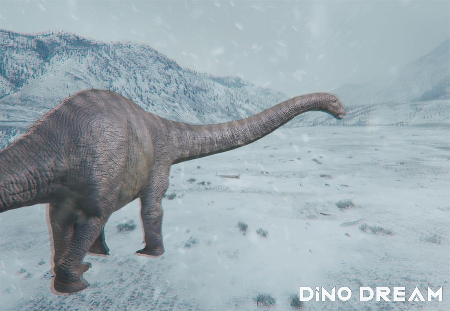 DINO DREAM 1/30 サイズ アパトサウルス ジュラ紀 ディプロドクス科 竜盤目 植物食 恐竜 68.5cm級 フィギュア 樹脂 プラモデル 模型 シーン 情景セット 塗装済 台座付き