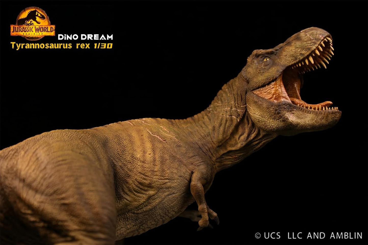 DINO DREAM 限定版 1/30 サイズ ティラノサウルス フィギュア Tレックス Ｔ-REX 40cm級 白亜紀 獣脚類 大きい 肉食 恐竜 台座付け リアル 樹脂 プラモデル 模型 塗装済 置物