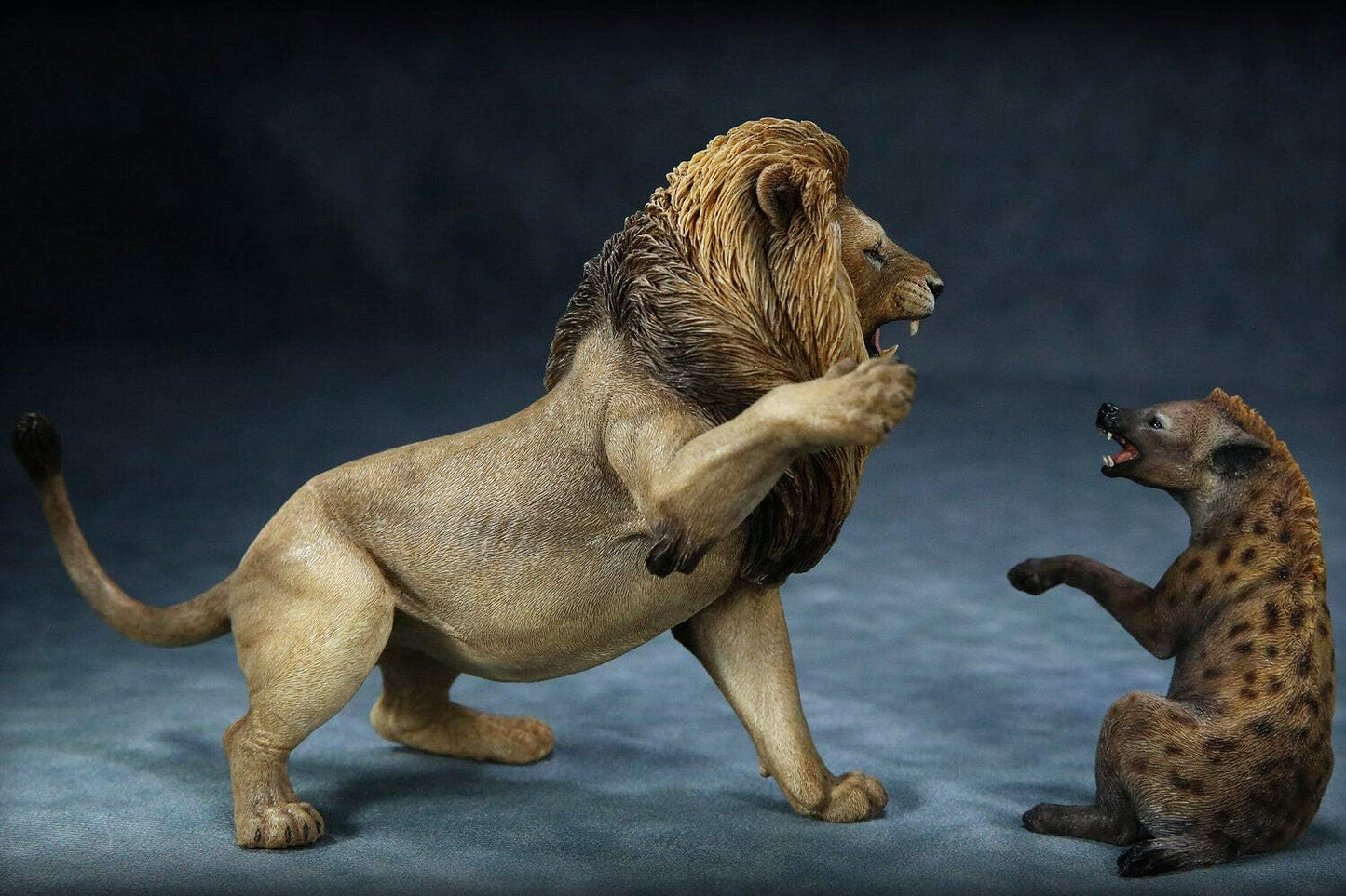 Mr.Z Nanmu Studio 本心楠改 限定版 1/12 アフリカ ライオン VS クロッカッタ 動物 フィギュア PVC プラモデル おもちゃ 模型
