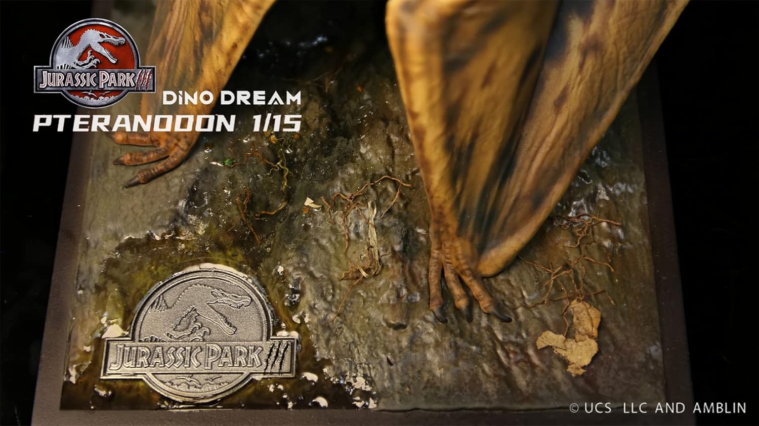 DINO DREAM 1/15 サイズ プテラノドン 翼竜 恐竜 白亜紀 歯のない翼 24.4cm級 リアル フィギュア 樹脂 プラモデル 大人のおもちゃ 模型 プレゼント プレミアム オリジナル スタチュー 塗装済 完成品 置物 台座付き