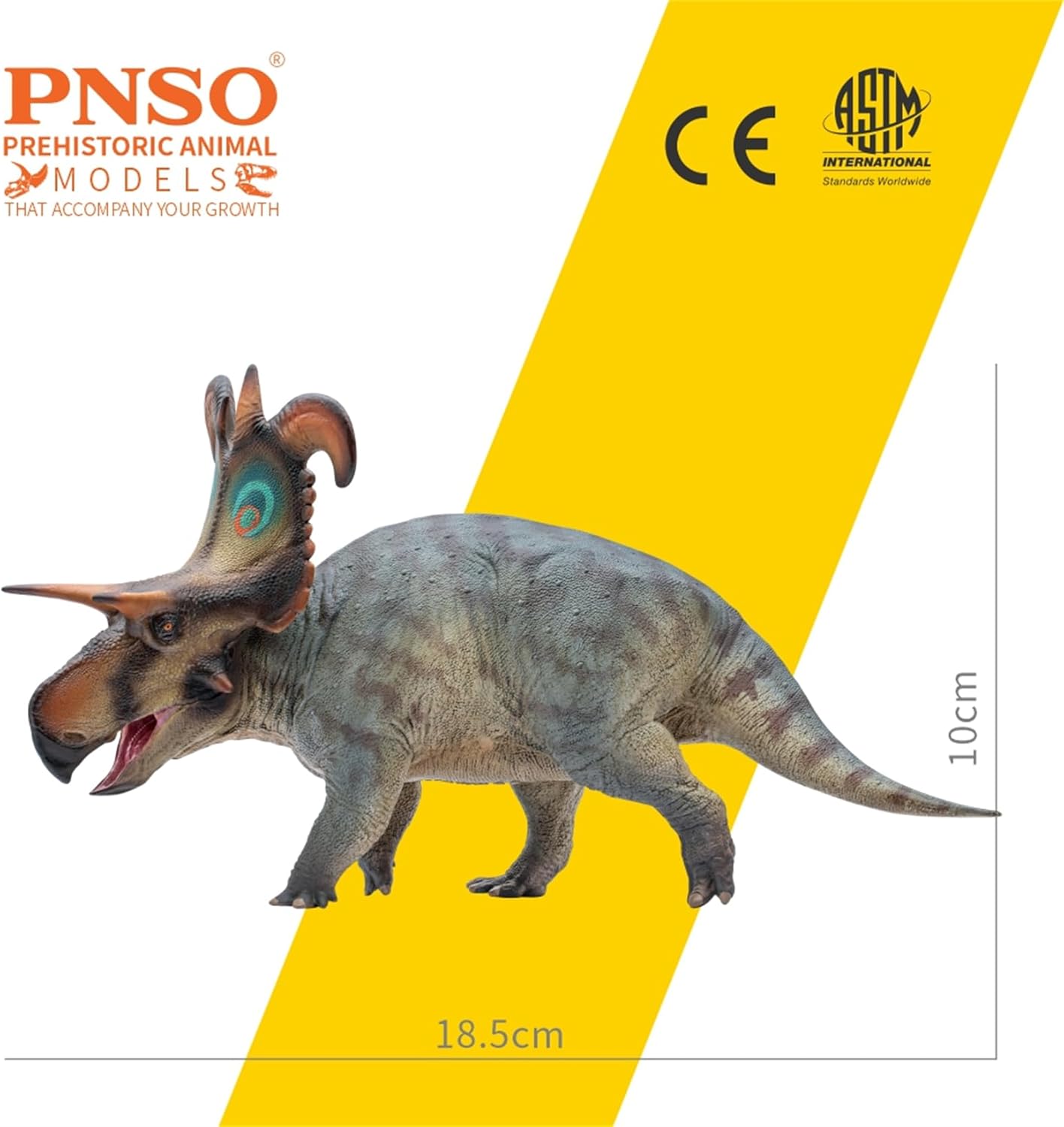 PNSO 成長シリーズ 86 ロキケラトプス フィギュア  18.5cm級 恐竜 PVC おもちゃ 模型