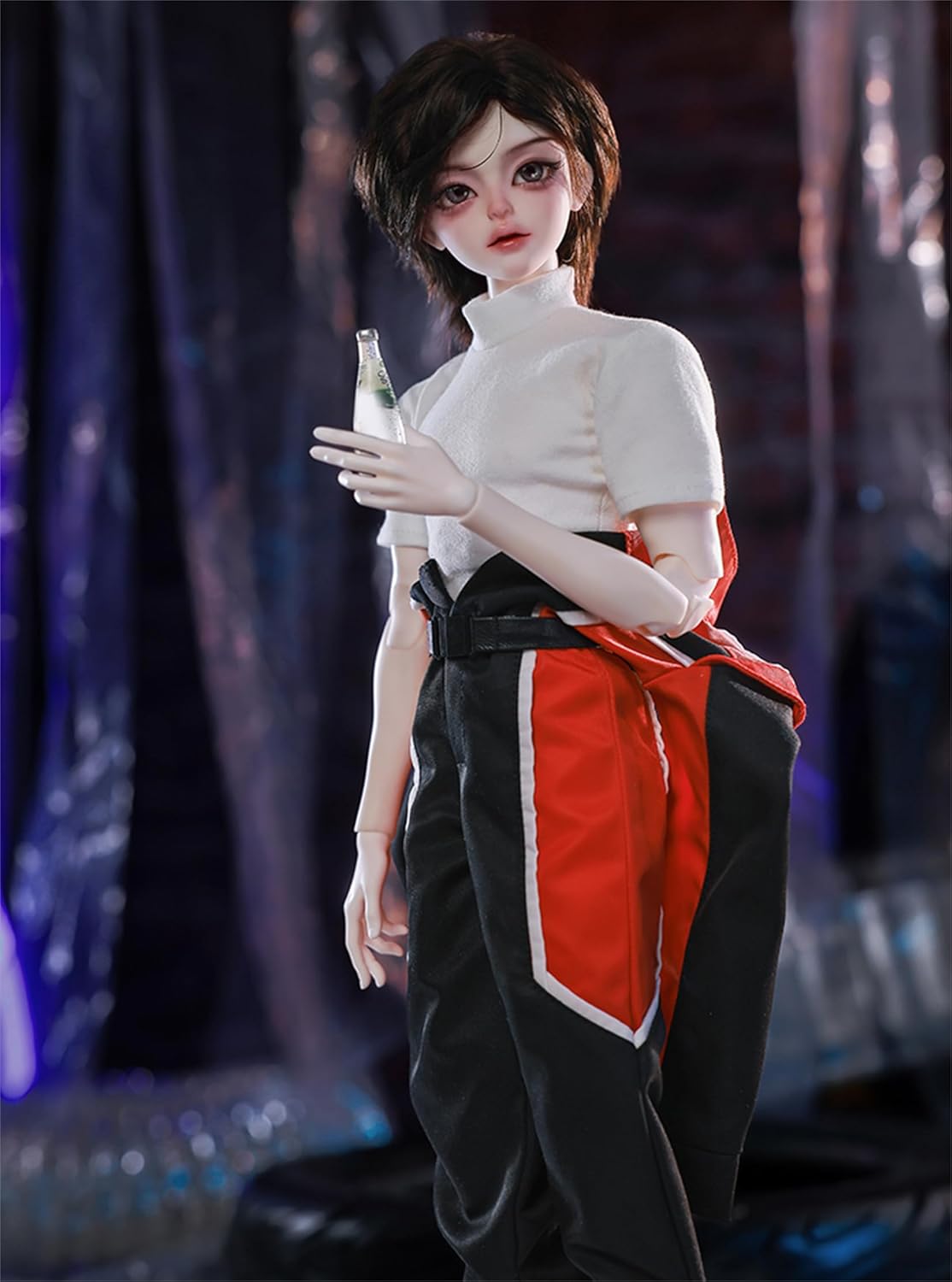 BACALYSO | shuga fairy 1/4 スケール 球体関節人形 男 レーサー 双子 少年 BJDドール 可動 フィギュア 身長46.5CM メイク済み 仮装でき 運動風 かっこいい 可愛い 樹脂 洋服セットプレゼント (黒髪造形)