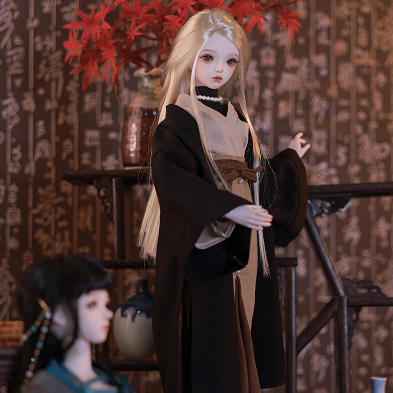 BACALYSO | shuga fairy 1/4 スケール 球体関節人形 女 Celia セリア 中華風 浴衣 BJDドール 可動 フィギュア 身長44CM メイク済み 仮装でき 可愛い 樹脂 服セット (洋服セット)