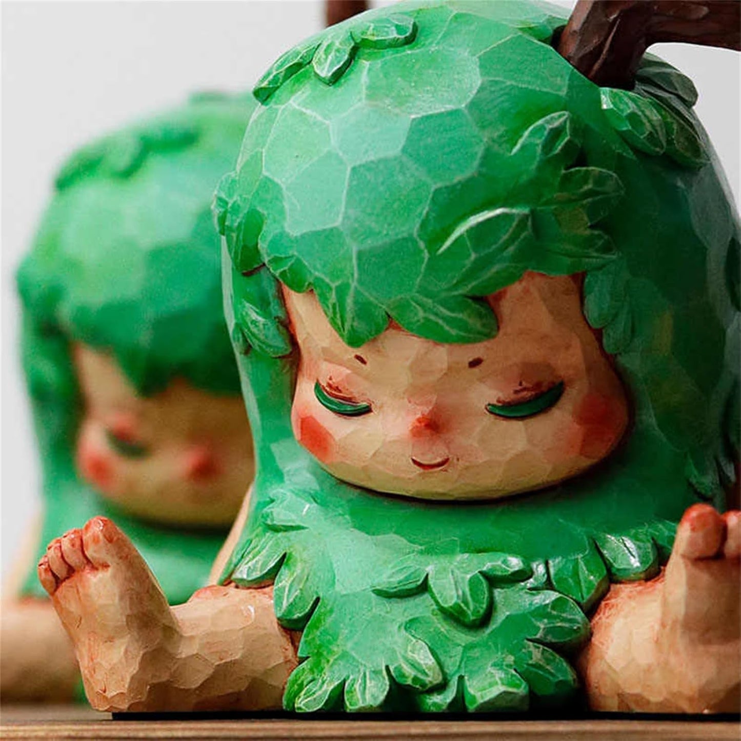 森 フィギュア 10CM級 人形 樹脂 塗装済 可愛い リアル 完成品 動物 プラモデル おもちゃ 模型 動物好き (グリーン)
