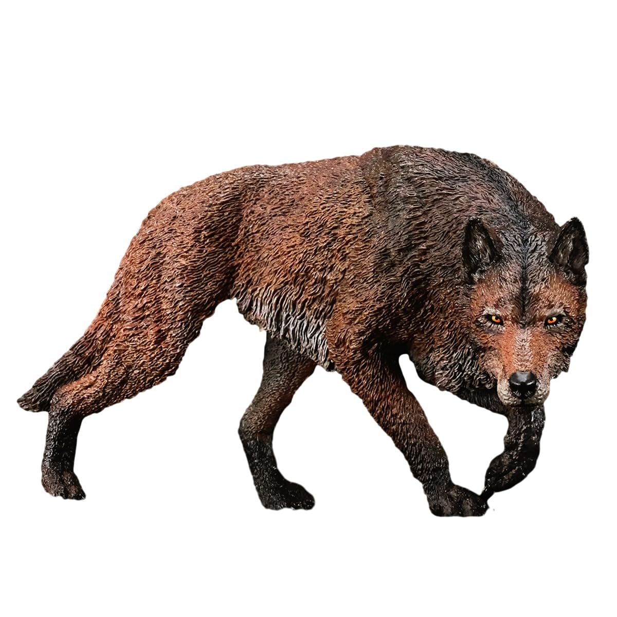 BACALYSO | REBOR 1:11スケール ダイアウルフ フィギュア 狼 オオカミ 食肉目 イヌ科 絶滅種 新生代第四紀更新世 18.5cm級 動物 PVC おもちゃ 模型 (グレイ)