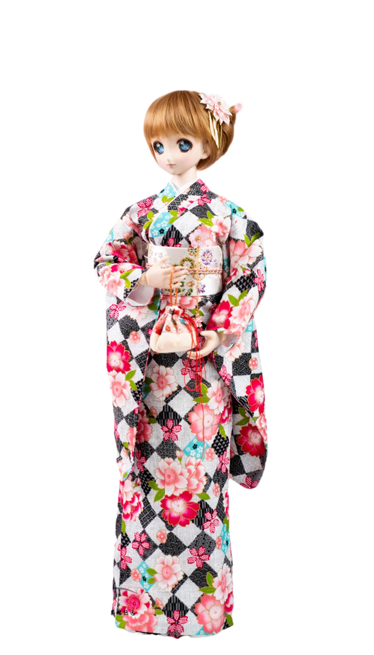 蘭亭集夢 1/3 1/4 1/6 スケール BJD 人形服 桜 矢羽卒業着物 莳萝 女の子 晴れ着 7点セット 振袖 和柄 花柄 人形服 着せ替え服 仮装 服セット