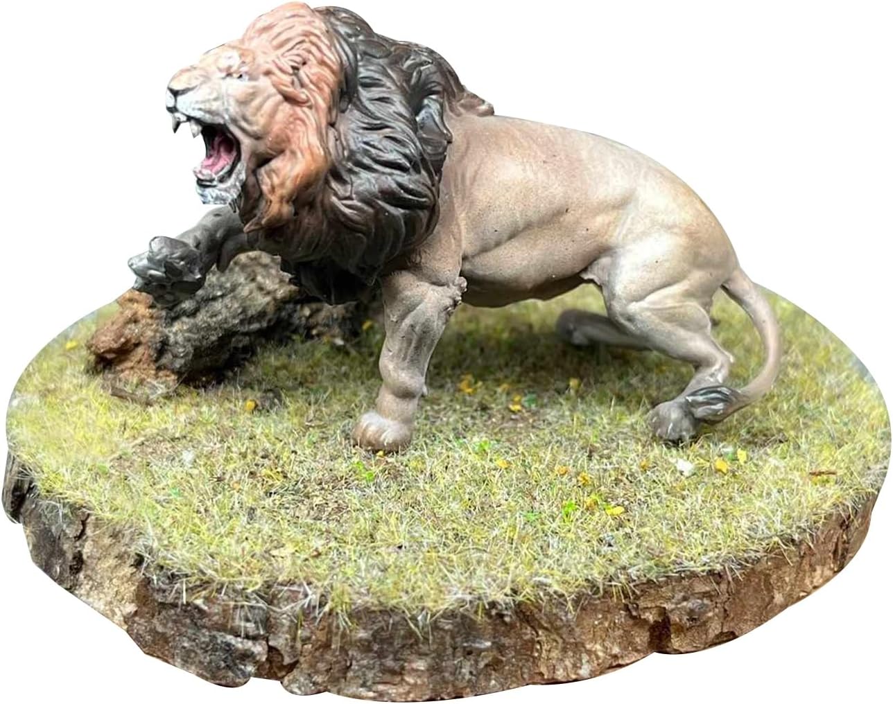 BACALYSO | ALEX STUDIO Lion Figure, Lion Figure, Lion, Mammalia, Carnival, Cat Family, Leopard, Resin, Painted Base, Statue, Cute, Realistic Animal, Plastic Model, Toy, Figurine (1/20-18)