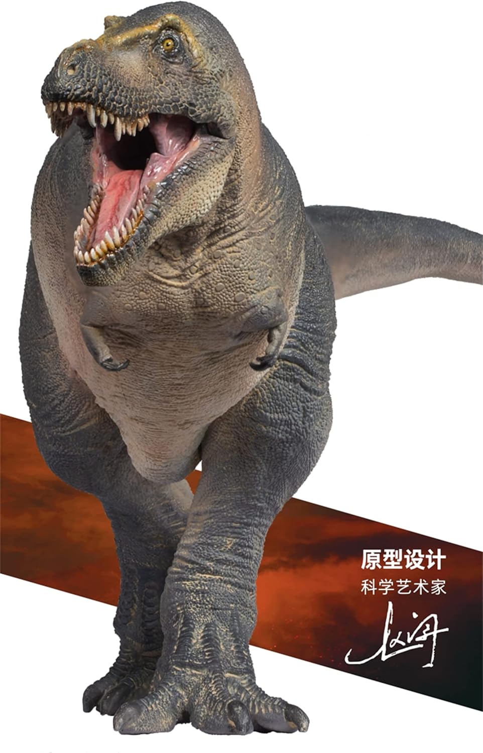 PNSO 成長シリーズ タルボサウルス 恐れさせるトカゲ ティラノサウルス科 肉食 恐竜 動物 リアル フィギュア PVC おもちゃ 科学 芸術 模型 恐竜好き 誕生日 プレゼント塗装済 31cm級