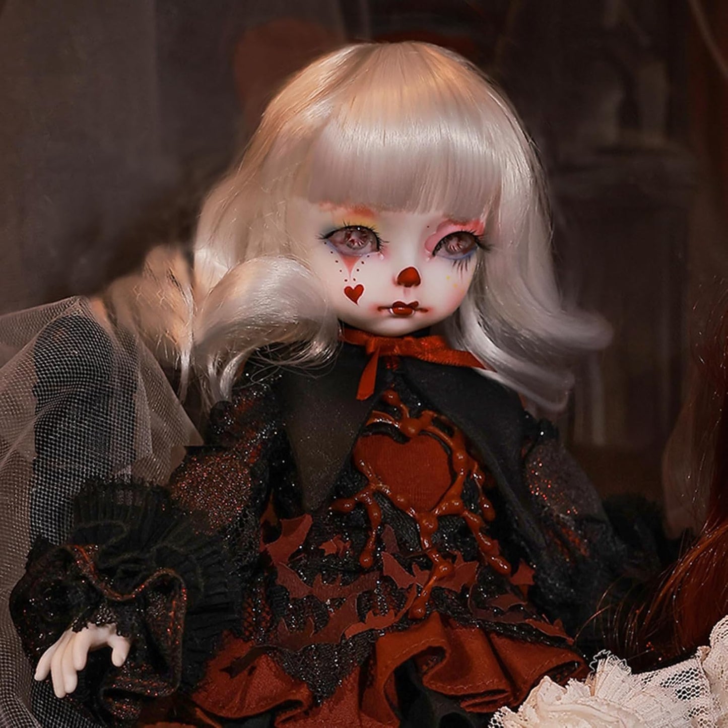 shuga fairy 1/6 スケール 球体関節人形 女 Roko ロコ ジョーカー サーカス BJDドール 可動 フィギュア 身長26CM メイク済み 仮装でき 可愛い 樹脂 服セット