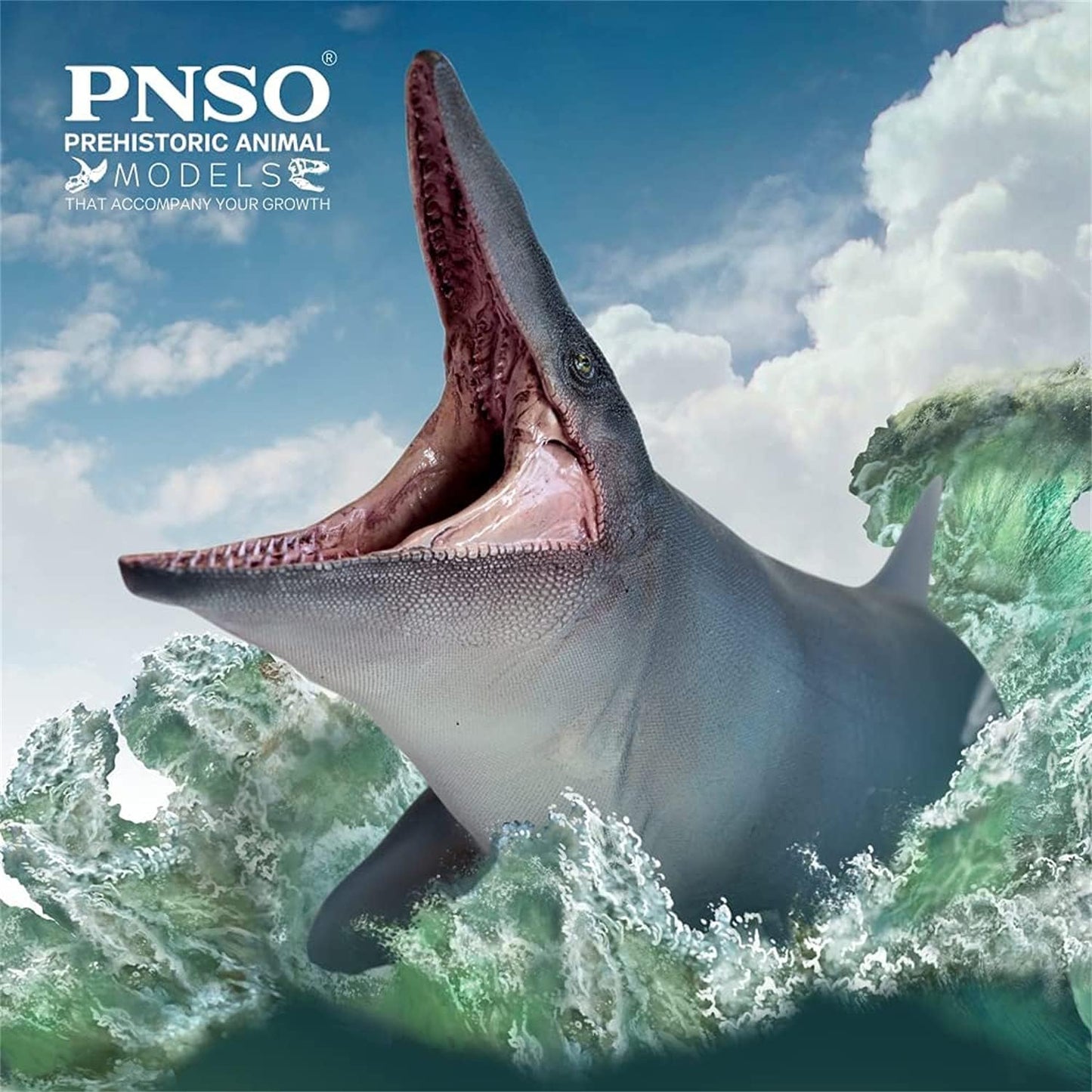PNSO 成長シリーズ 57 ティロサウルス モササウルス科 恐竜 海洋動物 フィギュア PVC おもちゃ 模型 31cm級