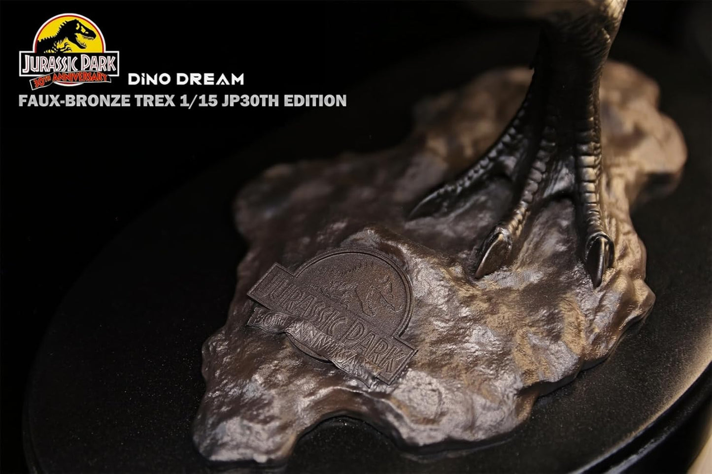 DINO DREAM 30周年記念モデル 1/15 サイズ ティラノサウルス フィギュア Tレックス Ｔ-REX 68cm級 大きい 肉食 恐竜 台座付け リアル 銅像 樹脂 プラモデル 模型 塗装済 置物