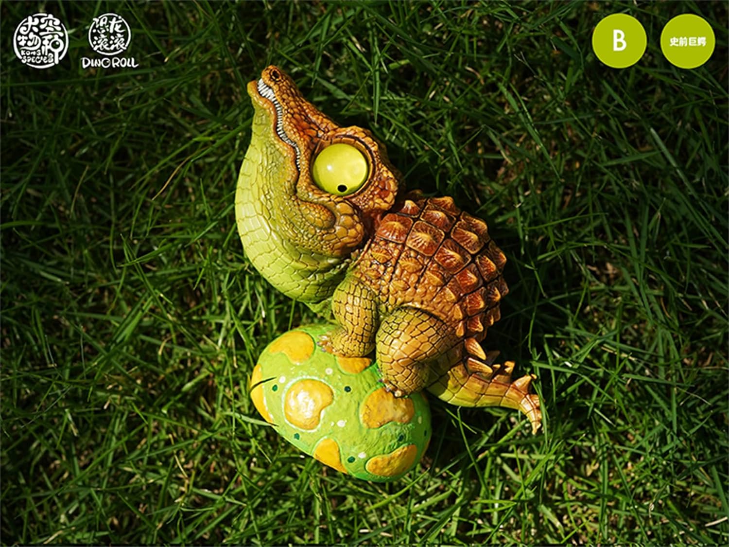 BACALYSO | Dino Roll ストマトスクス 動物 フィギュア ワニ 後期白亜紀 9.5cm級 恐ろしい 模型 大人 おもちゃ オブジェ 置物 プレゼント 完成品 可愛い オリジナル 台座付き 収蔵品 プレミアム