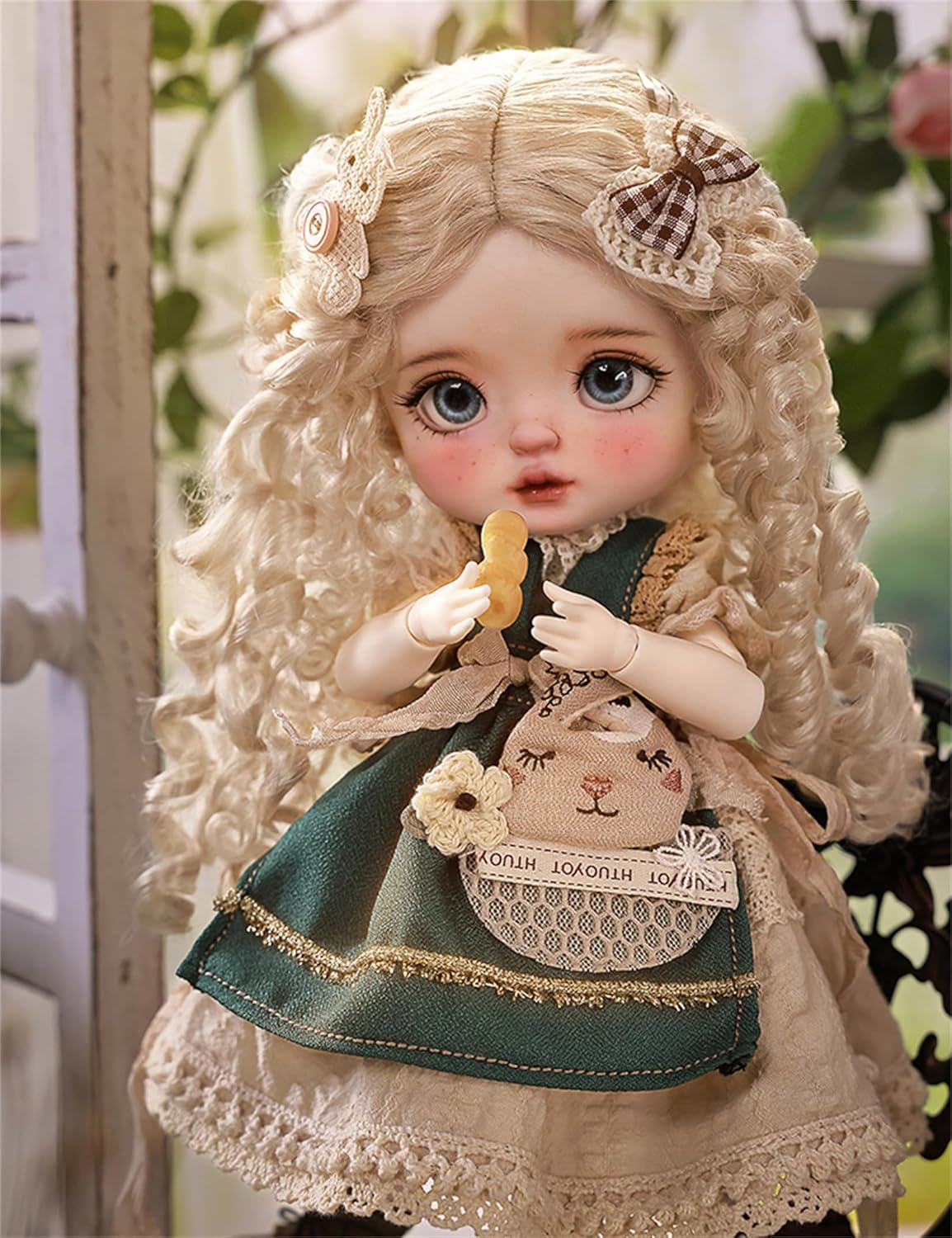 BACALYSO | shuga fairy 1/6 スケール 球体関節人形 女 Plums 梅 チカウボーイ少女 帽子付き 元気 BJDドール 可動 フィギュア 身長26.5CM メイク済み 仮装でき 可愛い 樹脂 服セット (服セット)