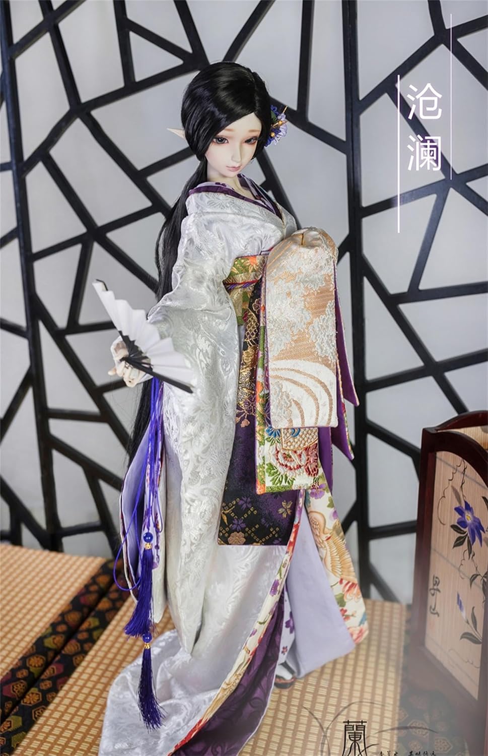 蘭亭集夢 1/3 1/4 1/6 スケール BJD 人形服 花魁 花嫁 滄瀾 女の子 着物 晴れ着 9点セット 振袖 着物 和柄 人形服 着せ替え 服 仮装 服セット