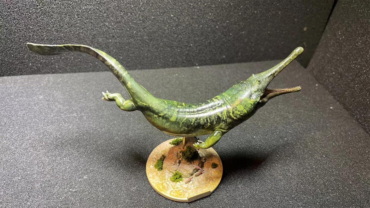 BACALYSO | ALEX STUDIO Prionosx Figure, 7.1 inches (18 cm), Permium, Amphibians, Prionoskus, Arquegosaurus, Animal, Resin, Painted, Statue, Cute, Realistic, Animal, Plastic Model, Toy Model, Figurine