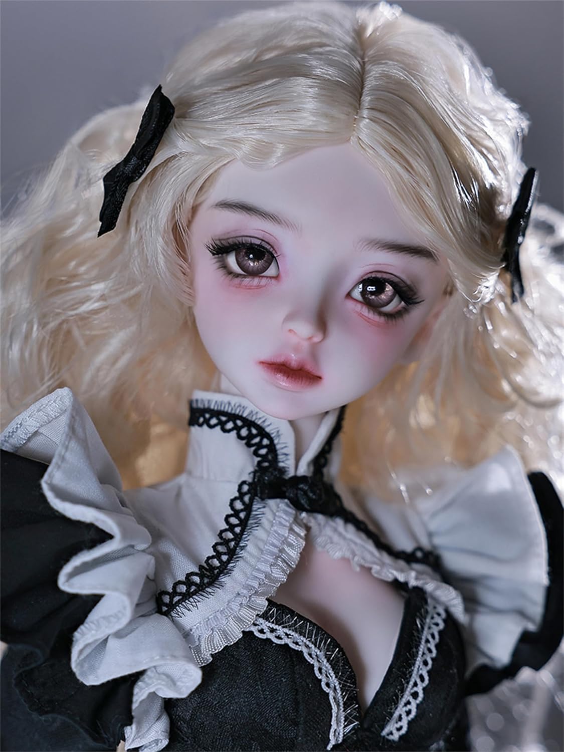 BACALYSO | shuga fairy 1/4 スケール 球体関節人形 女 奈々 中華娘 メイド服 スカート 少女 BJDドール 可動 フィギュア 身長44CM メイク済み プリンセス ドレス 可愛い 樹脂 洋服セットプレゼント (素体（化粧済み）)