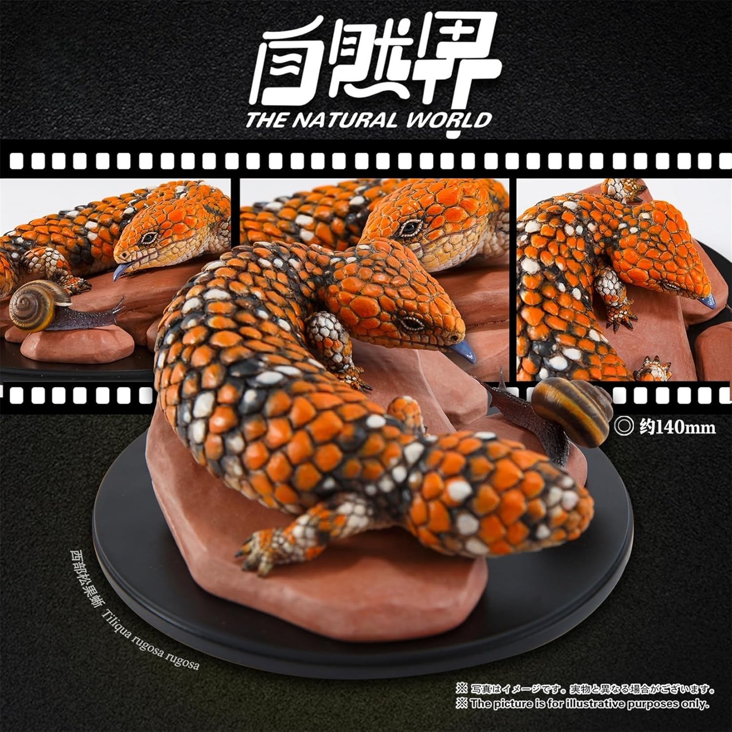Animal Planet Nishimatsukasa Lizard, Scale Eyes, Lizard, 5.5 inches (14 cm), Grade Lizard, Stone Dragon, Reptile Figure, Resin, Cute, Adult Collection, Plastic Model, Animal, Love Model