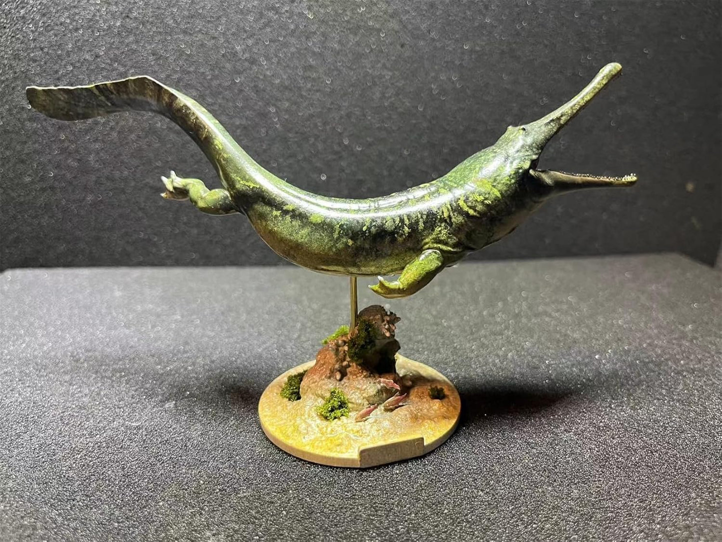 BACALYSO | ALEX STUDIO Prionosx Figure, 7.1 inches (18 cm), Permium, Amphibians, Prionoskus, Arquegosaurus, Animal, Resin, Painted, Statue, Cute, Realistic, Animal, Plastic Model, Toy Model, Figurine