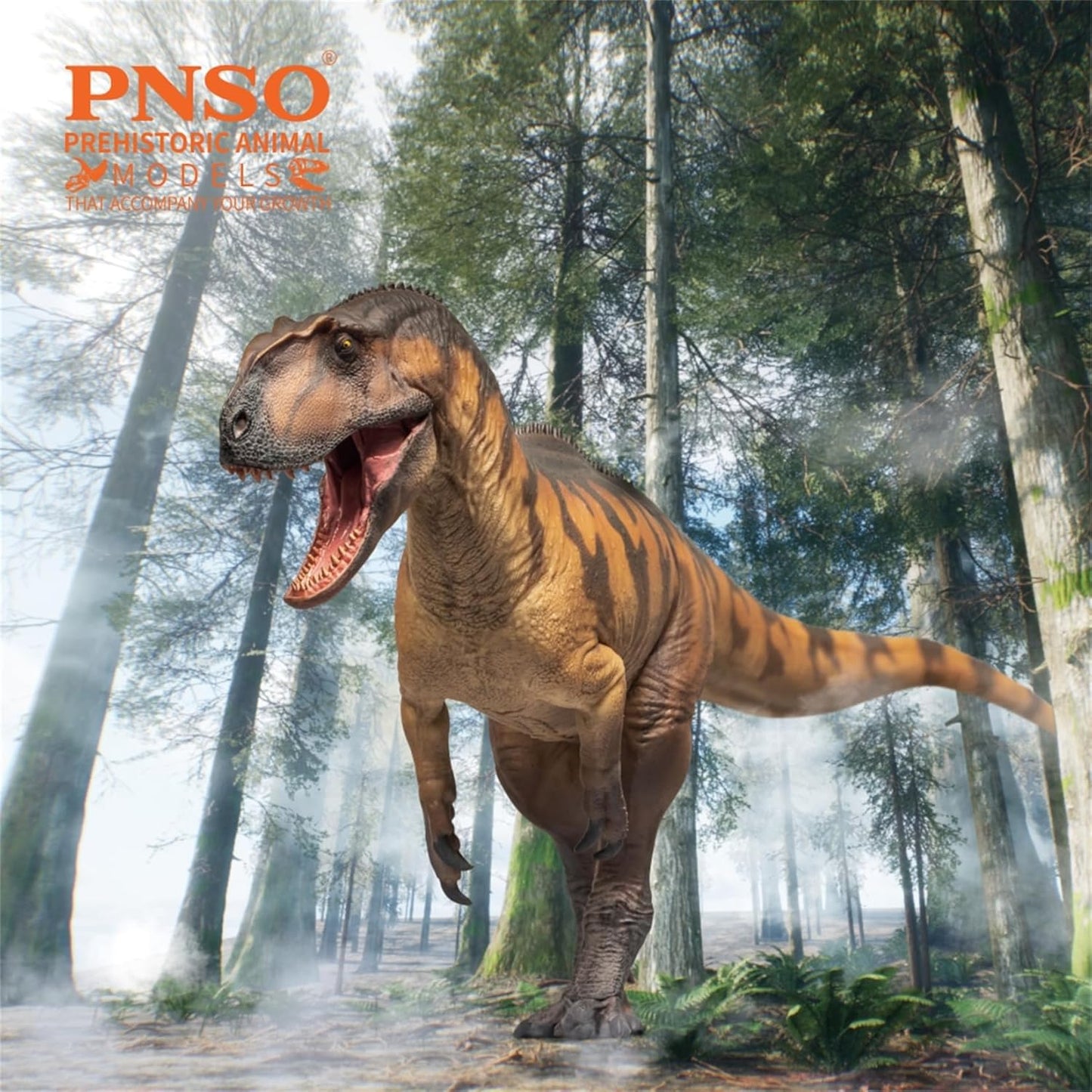 PNSO 成長シリーズ 76 ヤンチュアノサウルス フィギュア 32cm級 口開閉可能 恐竜 PVC おもちゃ 模型