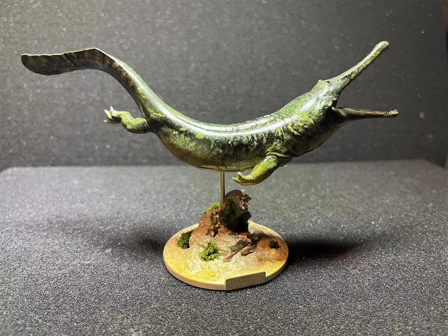 BACALYSO | ALEX STUDIO Prionosx Figure, 7.1 inches (18 cm), Permium, Amphibians, Prionoskus, Arquegosaurus, Animal, Resin, Painted, Statue, Cute, Realistic, Animal, Plastic Model, Toy Model, Figurine