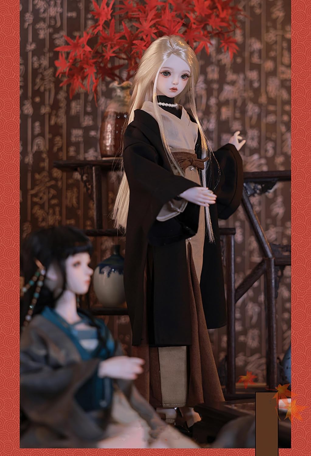 BACALYSO | shuga fairy 1/4 スケール 球体関節人形 女 Celia セリア 中華風 浴衣 BJDドール 可動 フィギュア 身長44CM メイク済み 仮装でき 可愛い 樹脂 服セット (洋服セット)