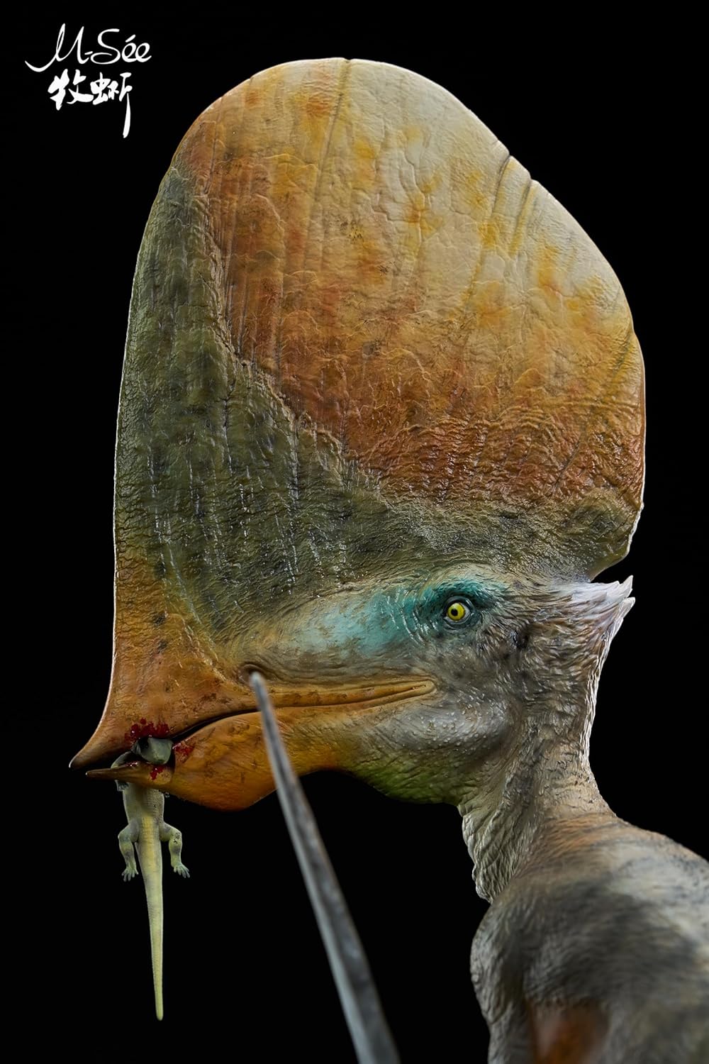 MuSee Studio 1/3 スケール カイウアジャラ 翼竜目 タペジャラ科 白亜紀 恐竜 リアル フィギュア 35.5CM級 樹脂 プラモデル 模型 スタチュー 台座付き (未塗装)