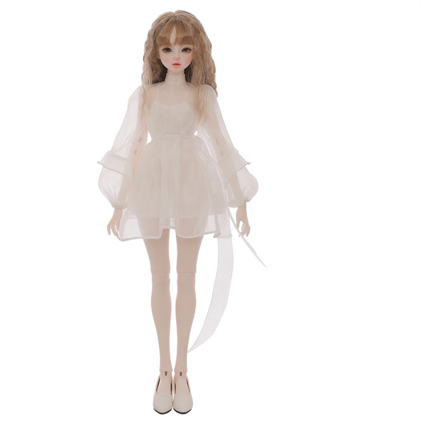 shuga fairy 1/4 スケール 球体関節人形 女 Bariy ワイトスカート BJDドール 塗装済み 可動 フィギュア 身長44CM メイク済み 仮装でき 樹脂